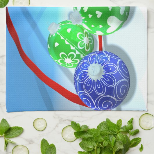 kerstversiering theedoek (Gevouwen)