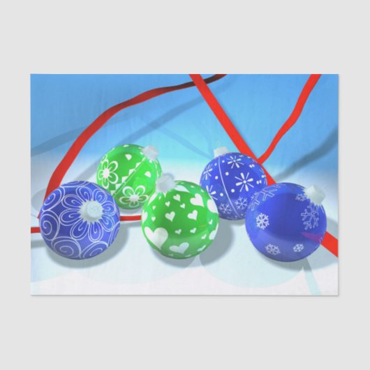 kerstversiering tissuepapier (Voorkant)