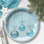 Kerstversiering Turquoise ID251 Papieren Bordje