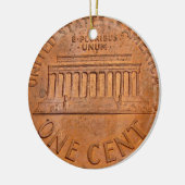kerstversiering van 1 cent keramisch ornament (Links)