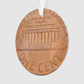 kerstversiering van 1 cent ornament (voorkant)