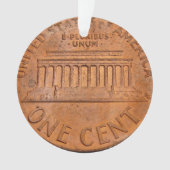 kerstversiering van 1 cent ornament (voorkant)