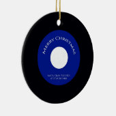 kerstversiering van 45 rpm keramisch ornament (Rechts)