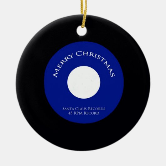 kerstversiering van 45 rpm keramisch ornament (Voorkant)