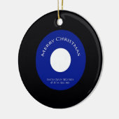 kerstversiering van 45 rpm keramisch ornament (Links)