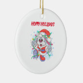 kerstversiering van de feestdag keramisch ornament (Rechts)