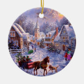  kerstversiering van de godsdienstvrijheid keramisch ornament (Voorkant)