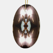 kerstversiering van het stedelijk feuturisme van keramisch ornament (Links)