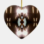 kerstversiering van het stedelijk feuturisme van  keramisch ornament (Achterkant)