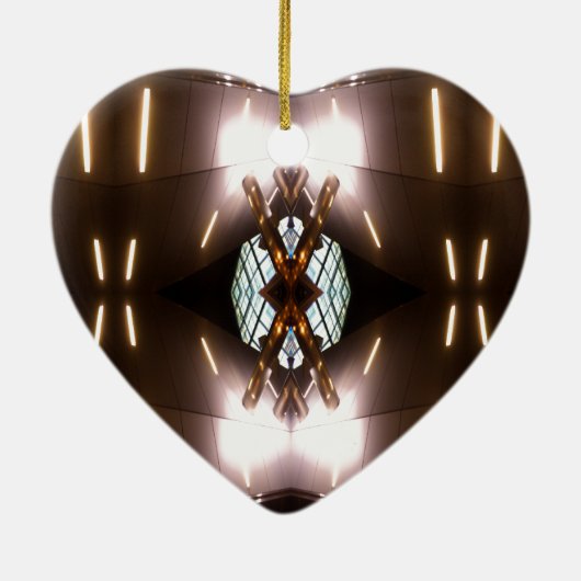 kerstversiering van het stedelijk feuturisme van  keramisch ornament (Achterkant)