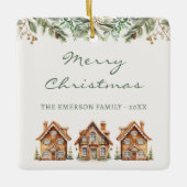 Kerstversiering van peperkoek keramisch ornament (Voorkant)