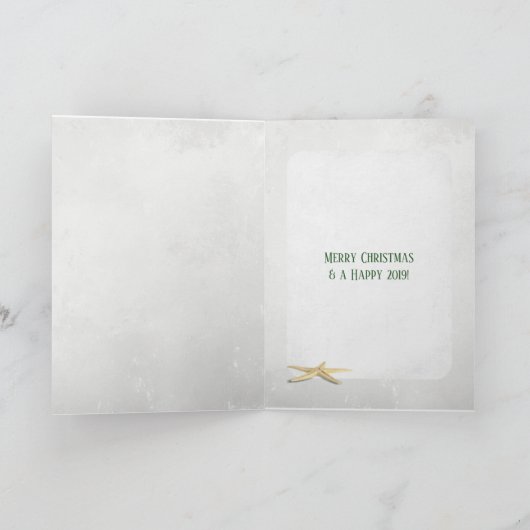 Kerstversiering van Seashell op boom Kaart (Binnen)