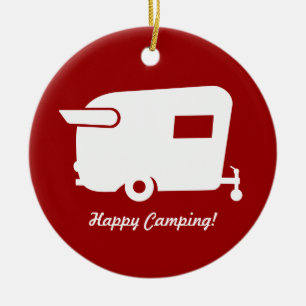  kerstversiering van Shasta Camper Keramisch Ornament