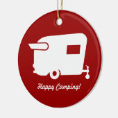  kerstversiering van Shasta Camper Keramisch Ornament (Links)