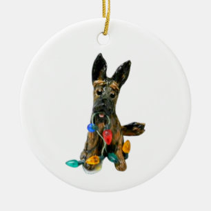 kerstversiering van Shepherd Dog Keramisch Ornament