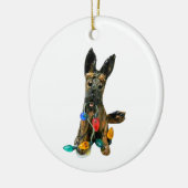 kerstversiering van Shepherd Dog Keramisch Ornament (Links)