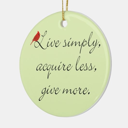 kerstversiering vereenvoudigen keramisch ornament (Links)