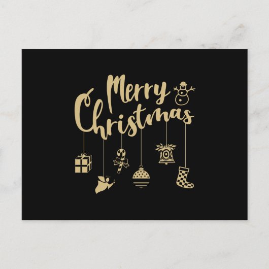 Kerstversiering Versiering Vrolijk kerstfeest Briefkaart (Voorkant)