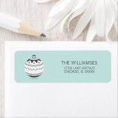 Kerstversiering Vertrouwdag terugzendadres label (Insitu)