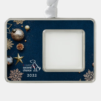  kerstversiering verzilverd kader ornament