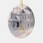 kerstversiering Victoriaans huis Keramisch Ornament (Rechts)