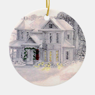 kerstversiering Victoriaans huis Keramisch Ornament