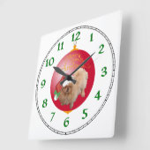 kerstversiering vierkante klok (Hoek)