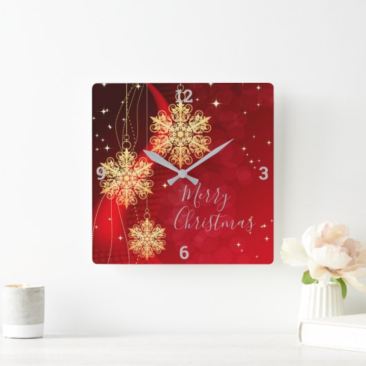 kerstversiering vierkante klok (Huis)