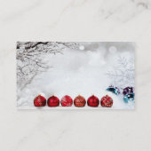 kerstversiering visitekaartje (Achterkant)