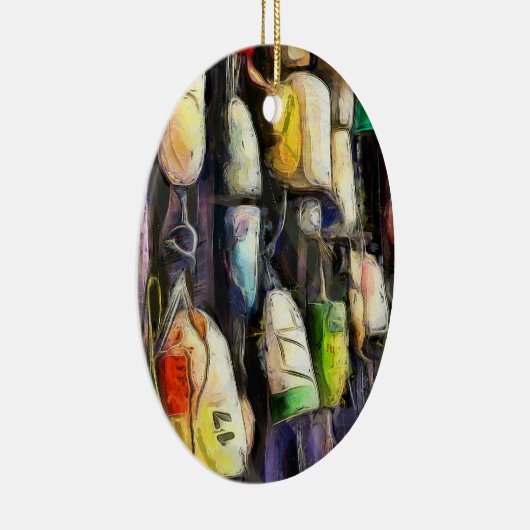 kerstversiering Vist Keramisch Ornament (Rechts)