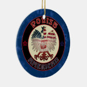 kerstversiering voor arend kerstfeest in Polen Keramisch Ornament (Rechts)