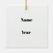 kerstversiering voor Barber Shop Quartet Keramisch Ornament (Achterkant)