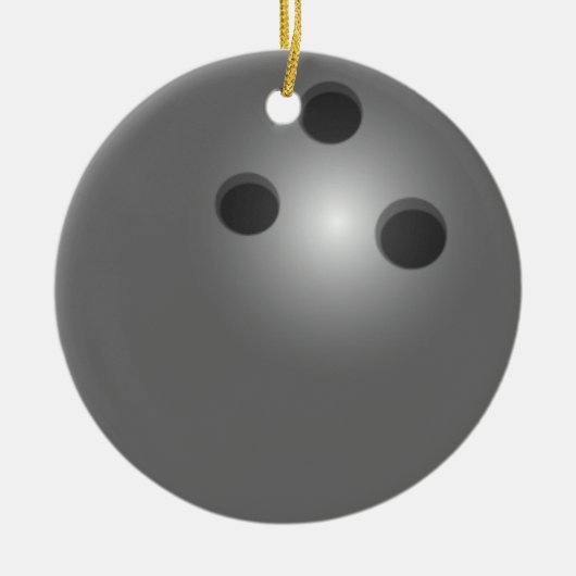 kerstversiering voor Bowling Keramisch Ornament (Voorkant)