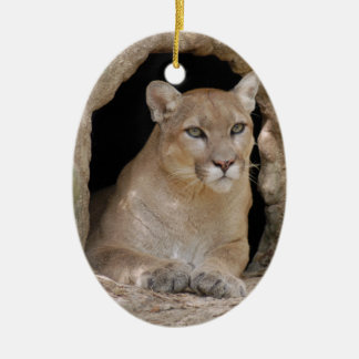 Kerstversiering voor Cougar Keramisch Ornament
