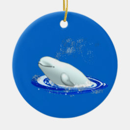 kerstversiering voor de Beluga Whale Keramisch Ornament