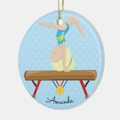 kerstversiering voor de Gymnast Gymnastics Keramisch Ornament (Links)