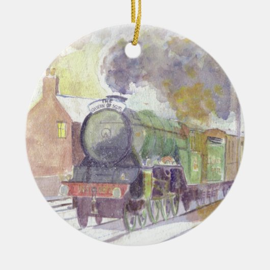 kerstversiering voor Flying Scotsman Keramisch Ornament (Voorkant)