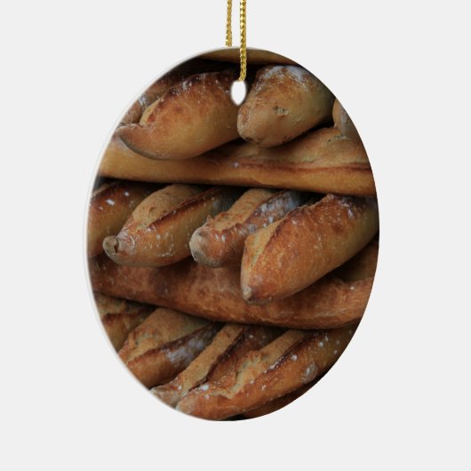 kerstversiering voor Frans brood Keramisch Ornament (Rechts)