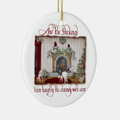 kerstversiering voor  geiten keramisch ornament (Rechts)