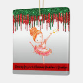 kerstversiering voor grootouders Young Girl Keramisch Ornament (Links)