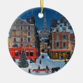  kerstversiering voor het winterdorp keramisch ornament