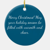  kerstversiering voor het winterdorp keramisch ornament (Achterkant)