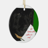 Kerstversiering voor Newfoundland Keramisch Ornament (Rechts)
