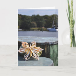 Kerstversiering voor scheepspalen kaart