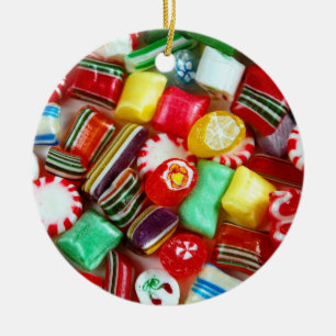 kerstversiering voor snoep keramisch ornament