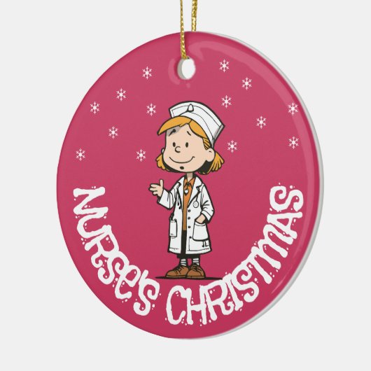 kerstversiering voor verpleegkundigen | Aangepast Keramisch Ornament (Links)