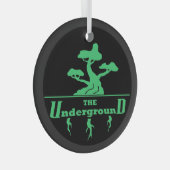 kerstversiering voor zakelijke Logo Glas Ornament (Voorkant Rechts)