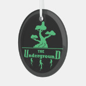 kerstversiering voor zakelijke Logo Glas Ornament (Voorkant links)