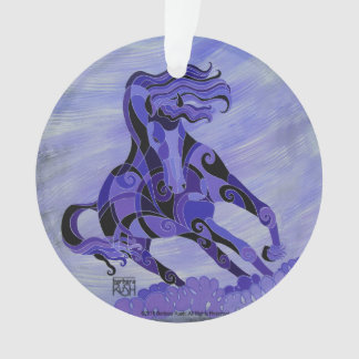 Kerstversiering voor zwarte paarden ornament
