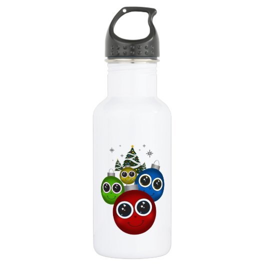 kerstversiering waterfles (Voorkant)